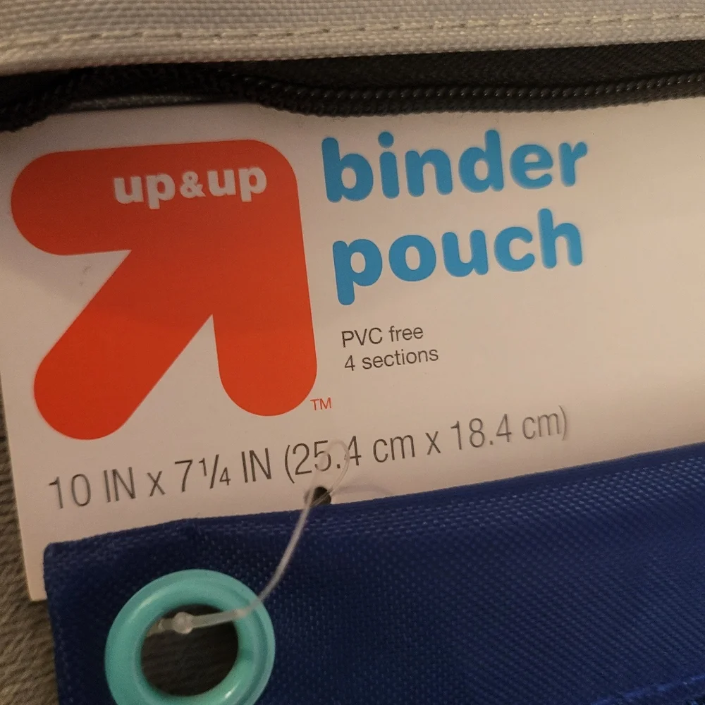 2 Set Up&up, Gray and Blue Binder Pouches